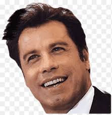 John Travolta with a giant shit eating grin